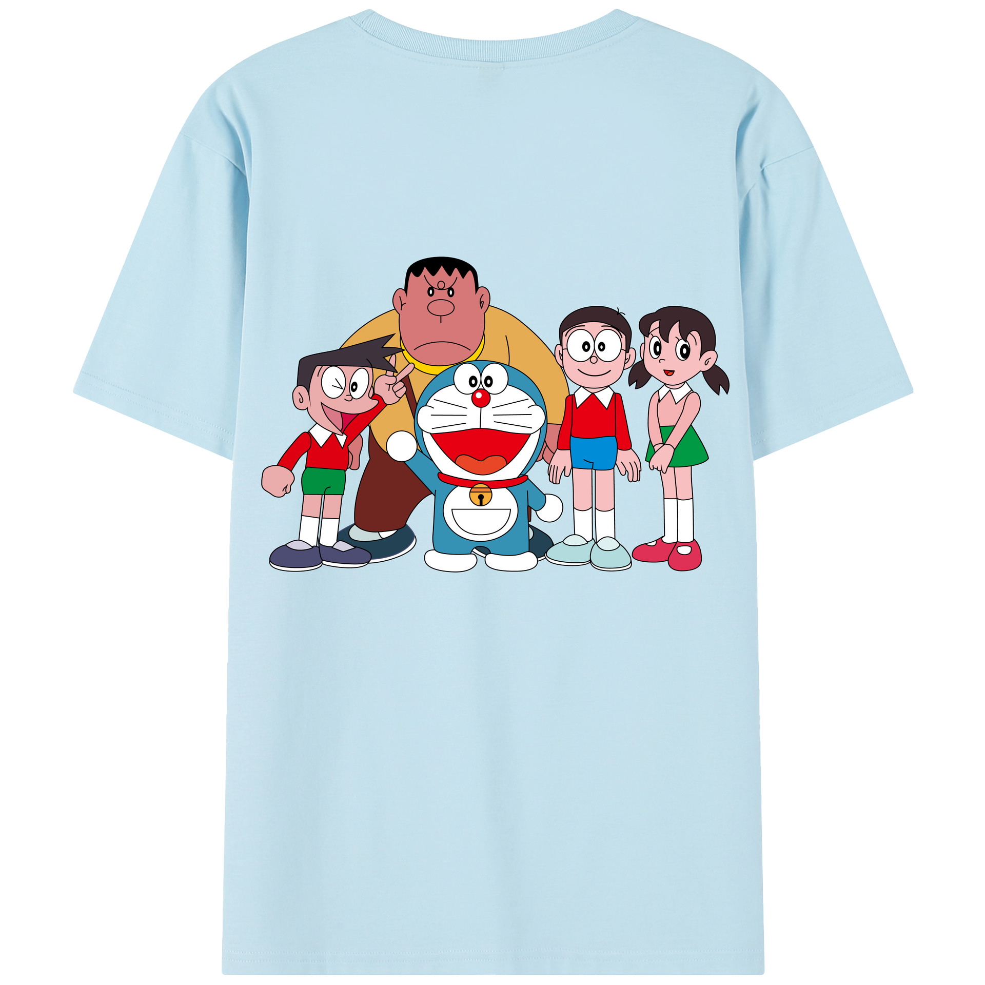 （画像用） ドラえもん 骨川 スネ夫 Doraemon Honekawa Suneo 綿100％半袖Tシャツ（背面プリント）
